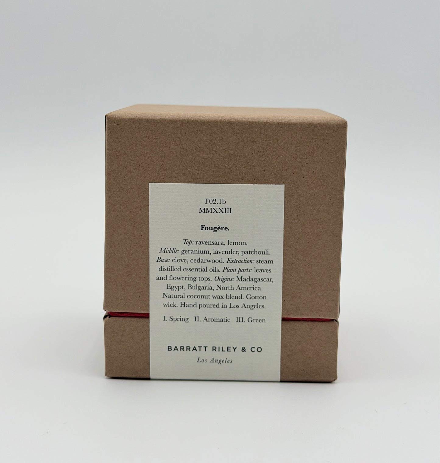 Barratt Riley & Co Fougère Botanical Candle