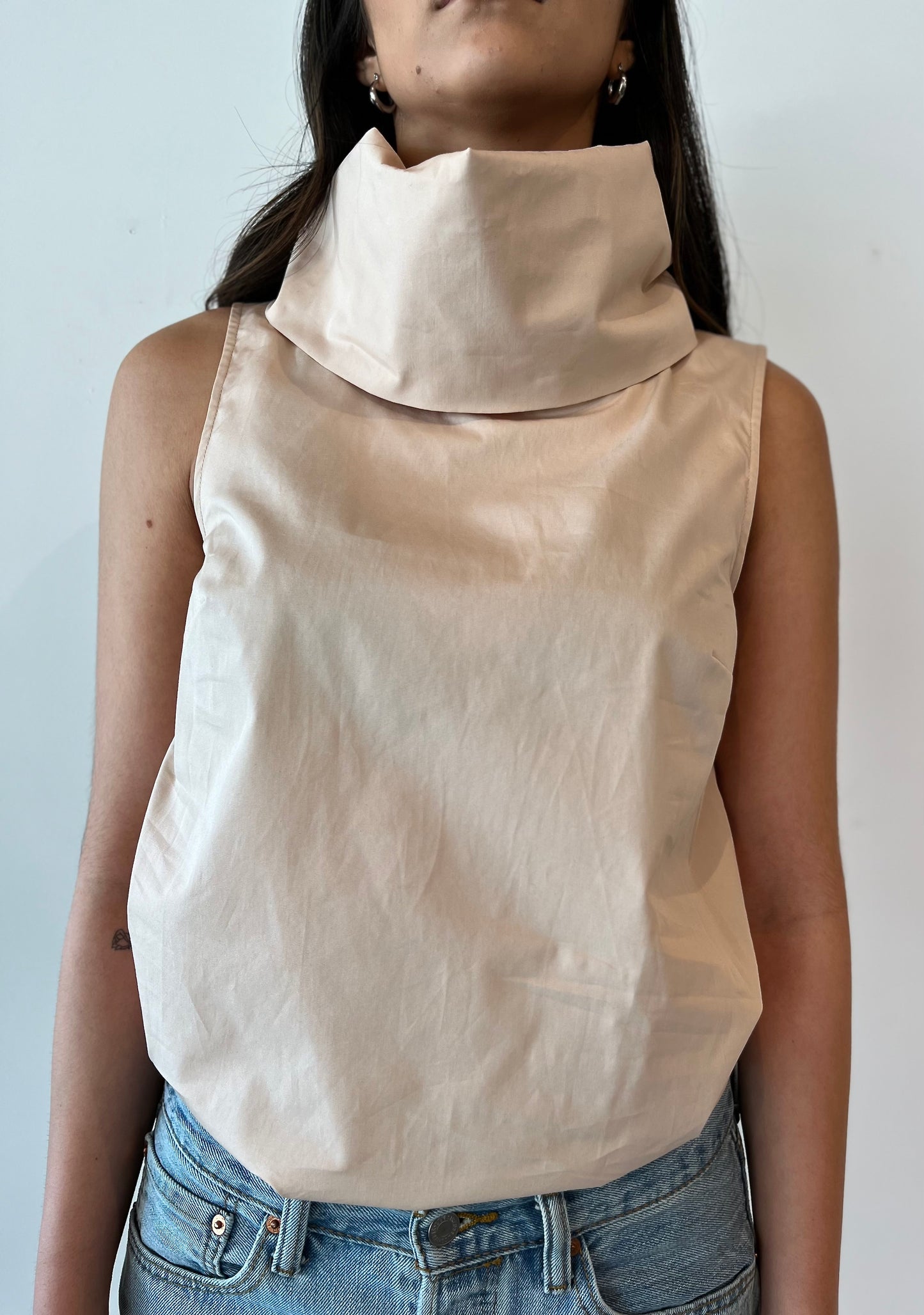 Marcella NYC Marcy Sleeveless Top Beige