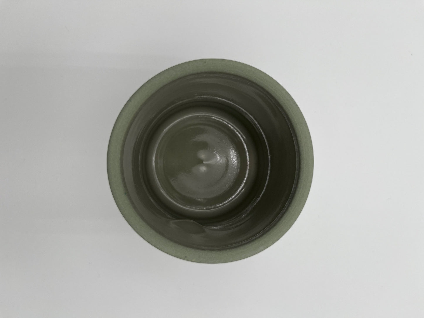 Ekua Ceramics Dimple Cup in Celadon or Concrete