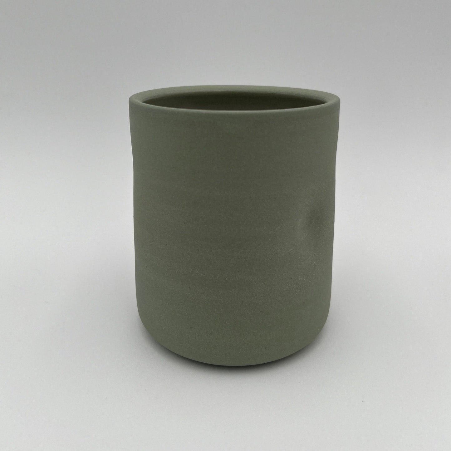 Ekua Ceramics Dimple Cup in Celadon or Concrete