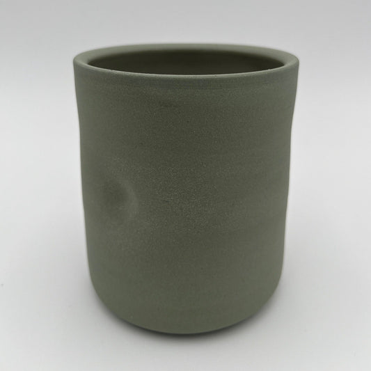 Ekua Ceramics Dimple Cup in Celadon or Concrete