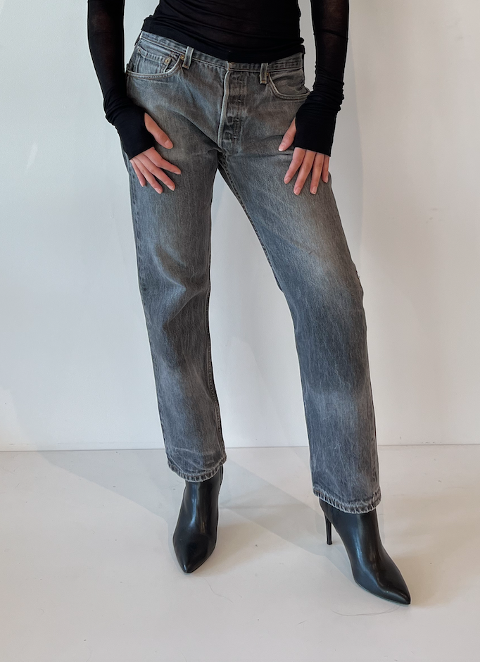 Vintage 501 Levi Black Jeans 32x30 Jiyu