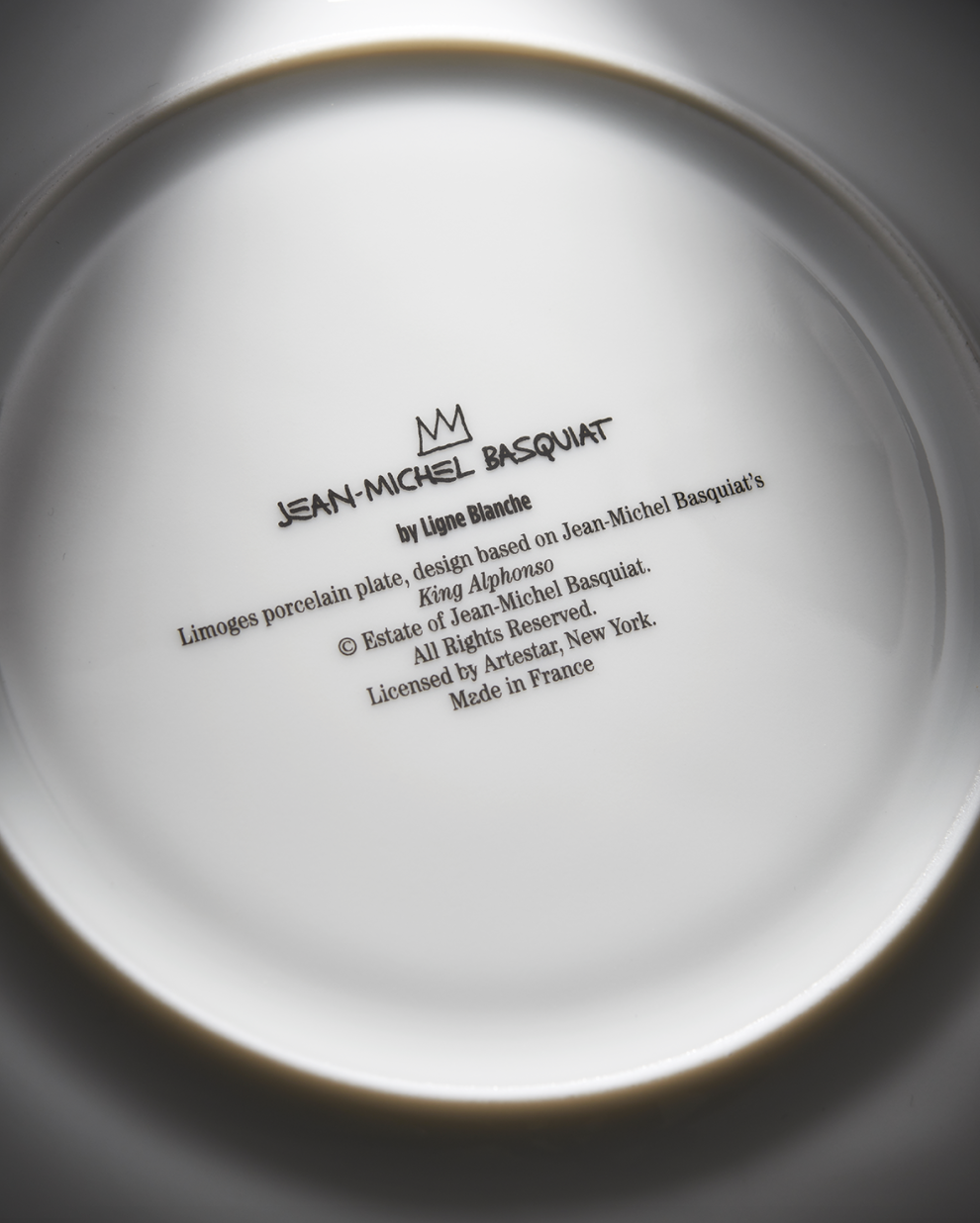 Jean-Michel Basquiat King Alphonso Porcelain Plate