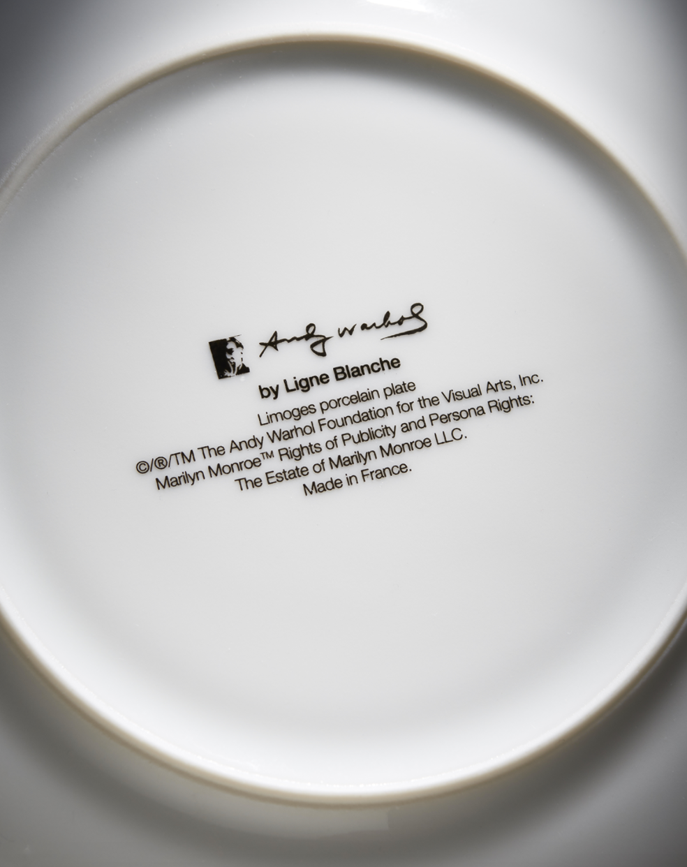 Andy Warhol Blue Marilyn Monroe Porcelain Plate