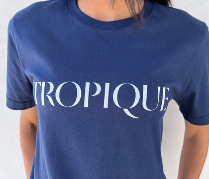 Paradised Tropique Tee in Navy or Pink