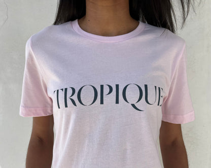 Paradised Tropique Tee in Navy or Pink