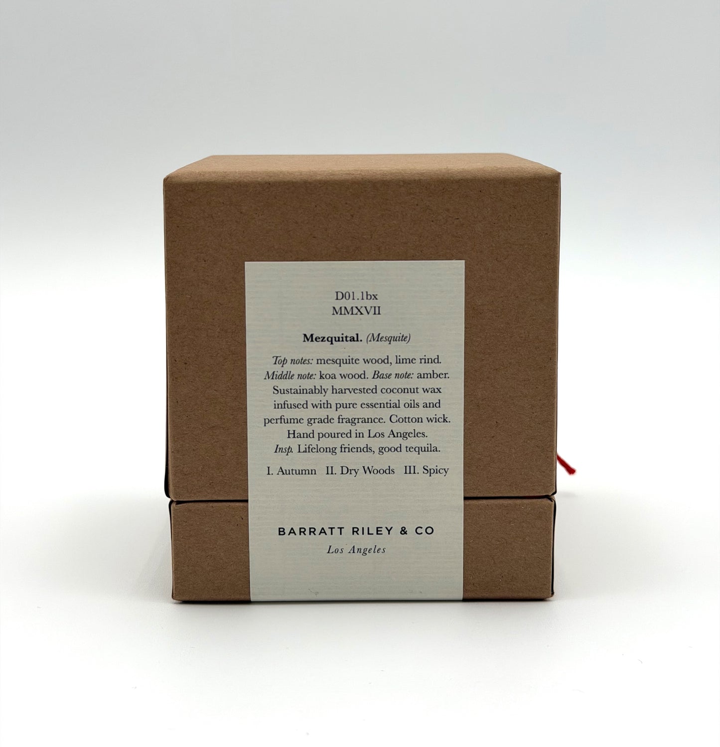 NEW! Barratt Riley & Co Mezquital Botanical Candle