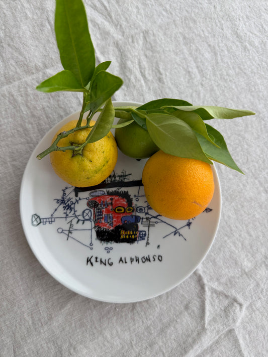 Jean-Michel Basquiat King Alphonso Porcelain Plate