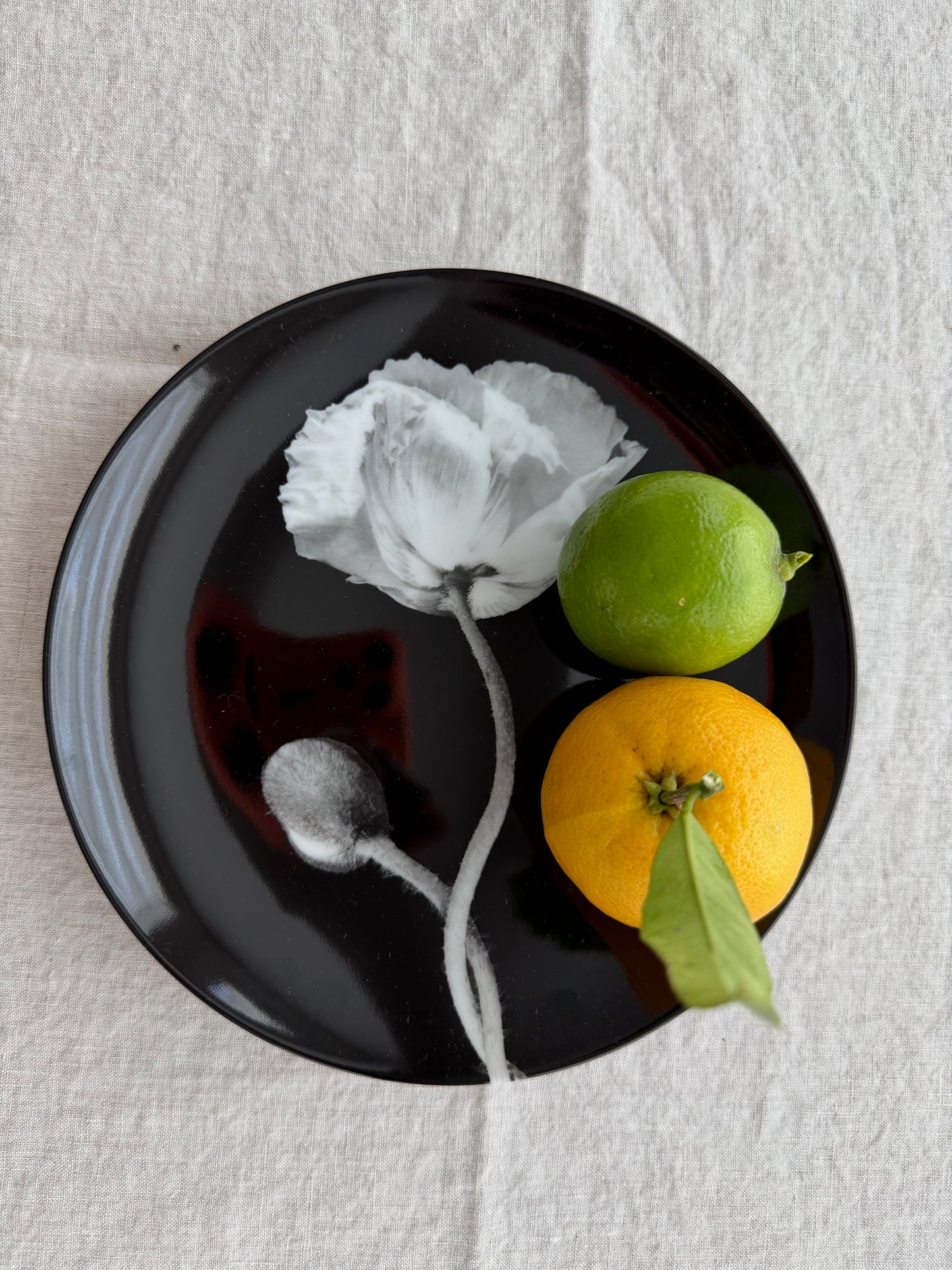 Robert Mapplethorpe Poppy Porcelain Plate
