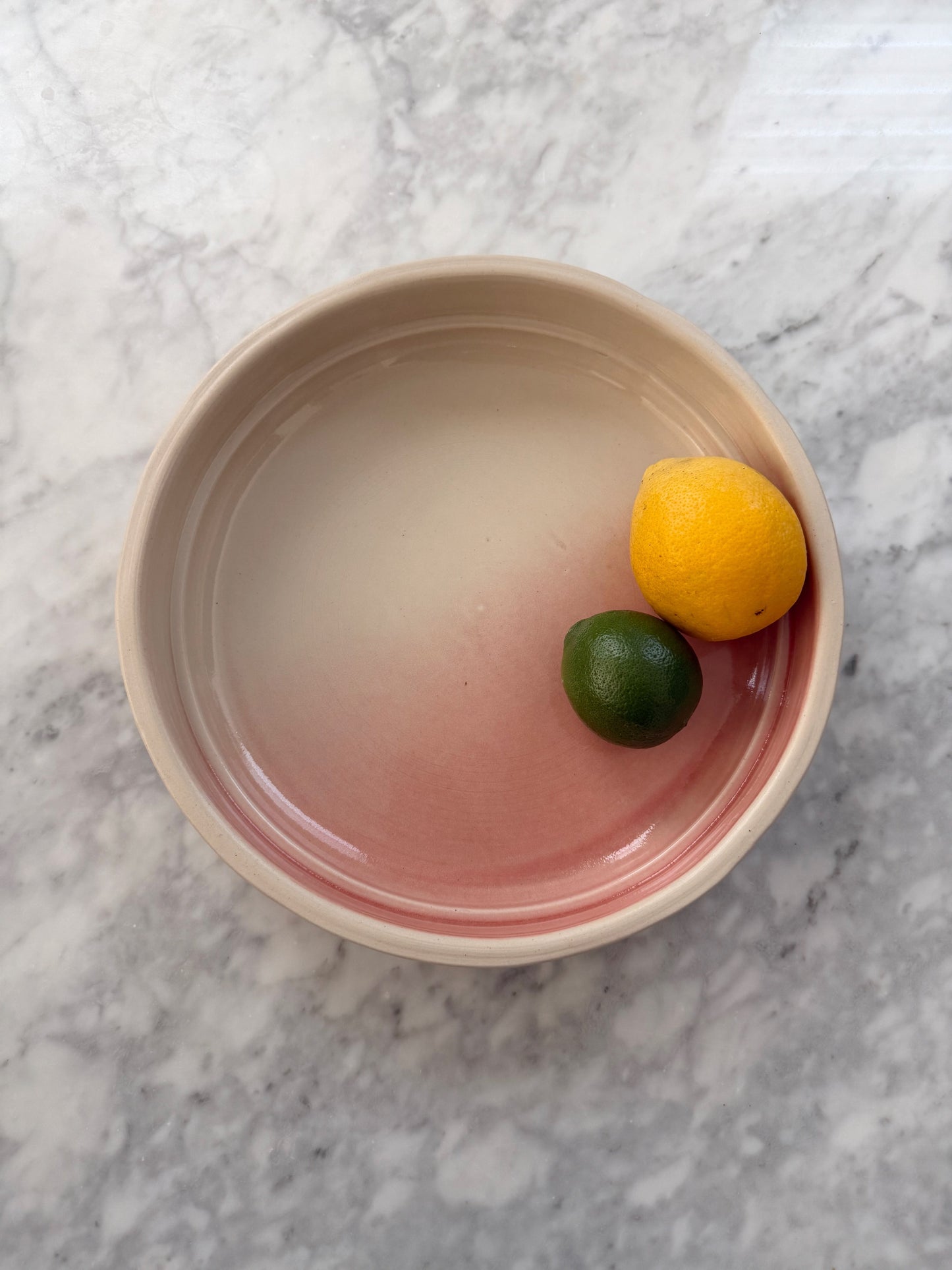 DEEP BLACK Serving Platter in color Rose Quartz