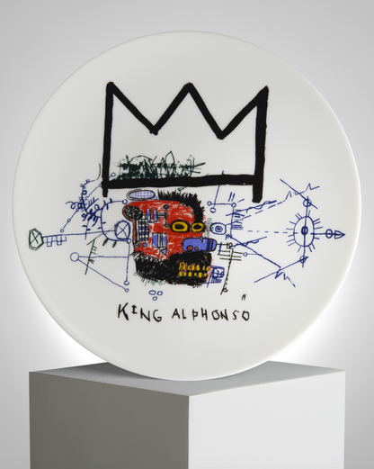 Jean-Michel Basquiat King Alphonso Porcelain Plate