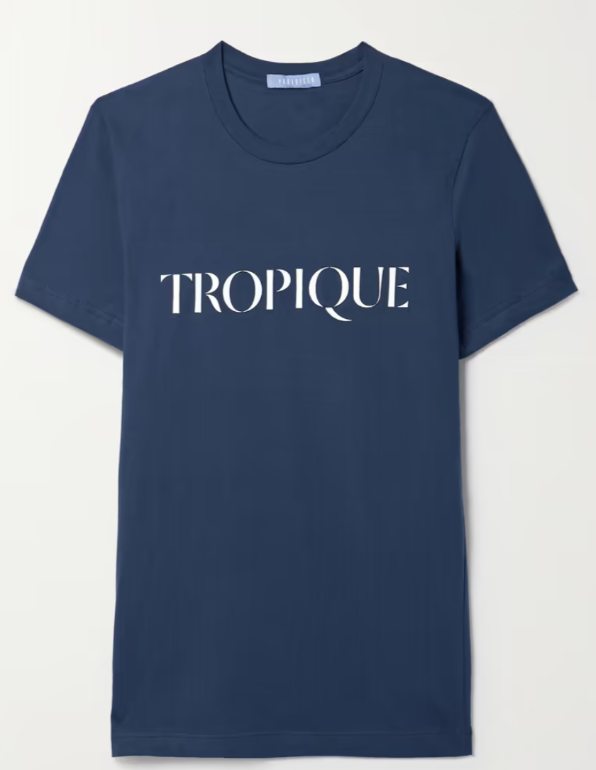 Paradised Tropique Tee in Navy or Pink